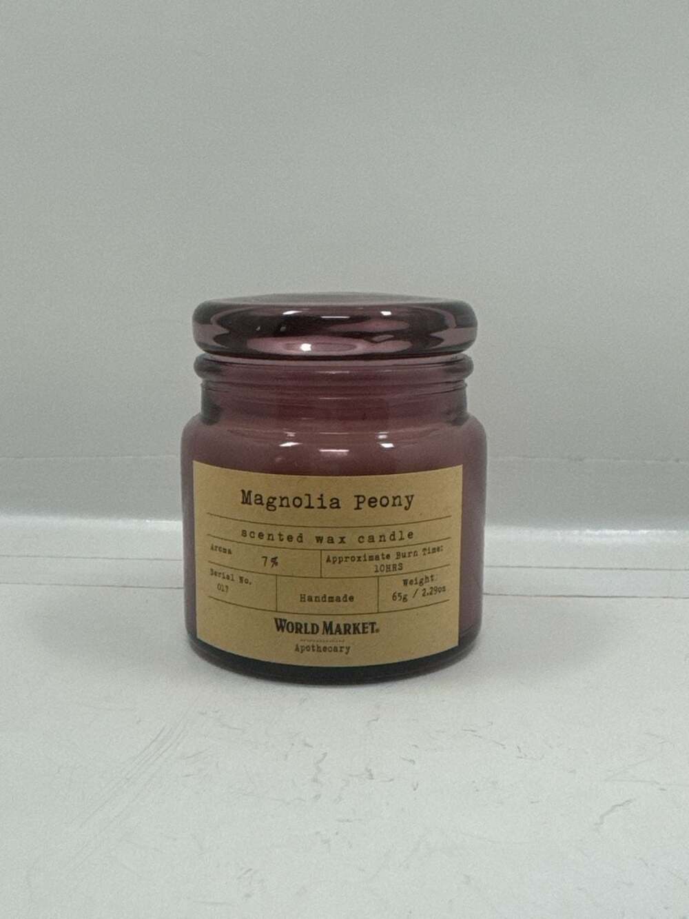 World Market Apothecary Magnolia Peony Scented Wax Candle 2.29 oz